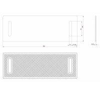 Gurtbandschoner Gummistreifen 290 x 100