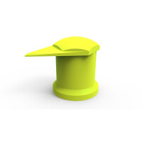 heckpoint® Dustite Long Reach 32mm Radmutteranzeiger mit Staubschutzkappe – Neongelb