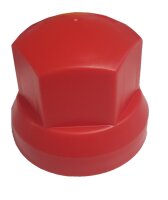 Radmutterkappe SW 32mm Rot