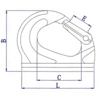 Anschweißhaken GK8 2000 Kg