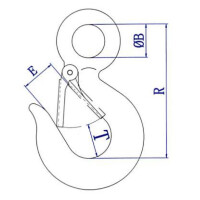 Ösenlasthaken 750 Kg