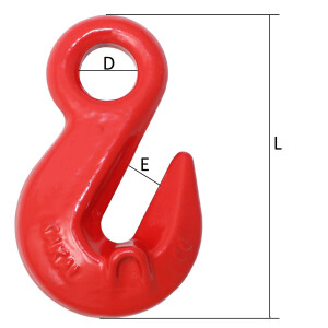 Verkürzungshaken mit Öse 8mm GK8 8-8