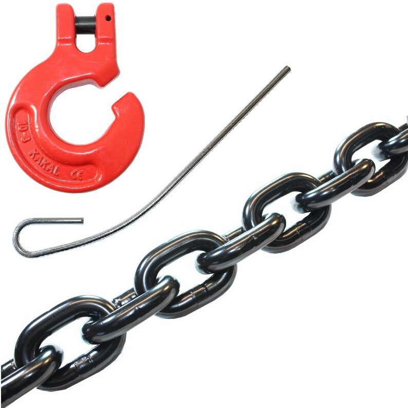 Joma-Tech Forstkette Vierkant 8mm – 2 Meter, Rot  Produktbild-Vorschau 3