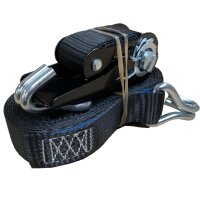 Spanngurt 2tlg. 6m LC 400 daN Schwarz