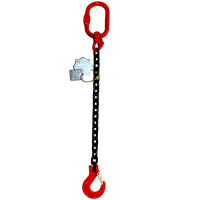 Anschlagkette Kettengehänge 1-Strang 8mm GK8 2000Kg 2t 1.00 Meter Verkürzbar