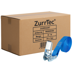64 x Spanngurt 1tlg. 6m LC 800 daN i.d.U. Blau