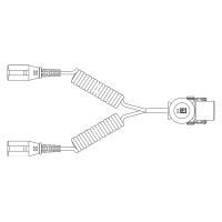 Adapter-Elektrowendel 15p auf 2 x 7P für 125°C Euro 6 Fahrzeuge