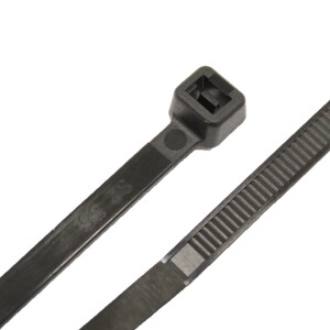 100 x Kabelbinder Schwarz 4,8 x 380 mm