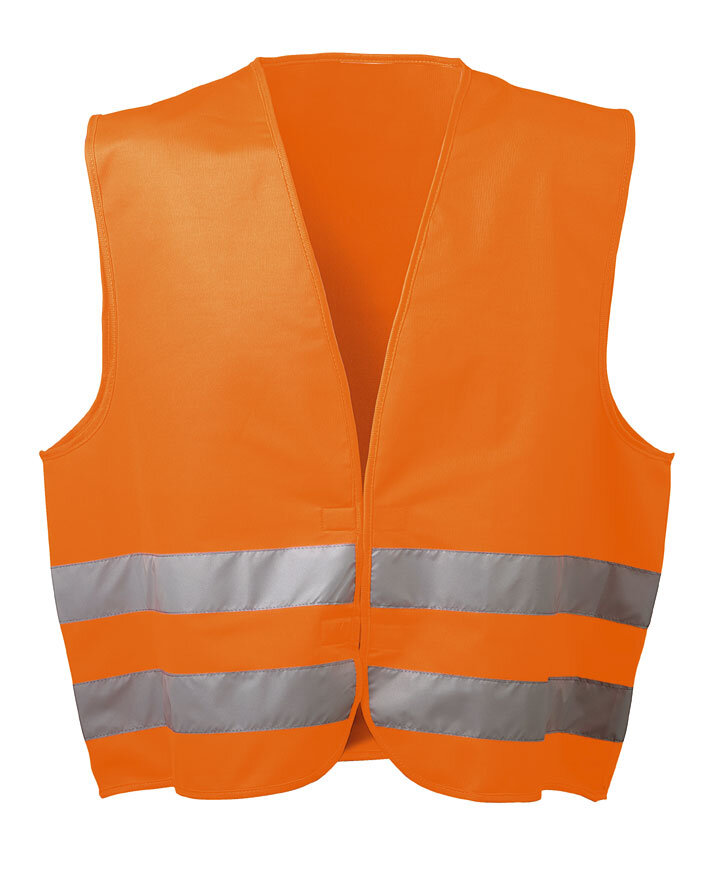 RS PRO Orange Unisex M Polyester Warnweste, Reißverschluss