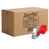 64 x Spanngurt Einteilig 6m LC 800 daN Rot