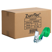 64 x Spanngurt Einteilig 6m LC 800 daN Grün