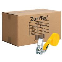 64 x Spanngurt Einteilig 6m LC 800 daN Gelb