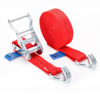 24 x Spanngurt 6m LC 1000/2000 daN Rot zweiteilig 35mm