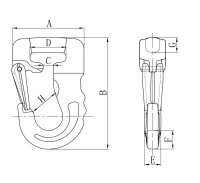 Rundschlingen-Haken 1000 kg - Lila