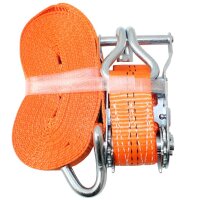 Spanngurt 4m LC 1000 / 2000 daN Orange zweiteilig 35mm
