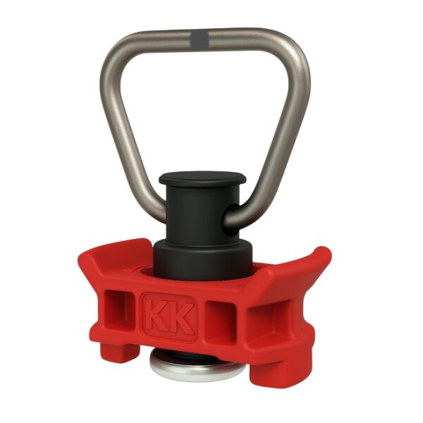 Terminale Di Fissaggio Per Binario Airlin Version 2.0 - 900 Dan, Acciaio/Plastica, Gancio Per Cinghia Di Ancoraggio