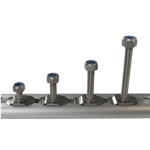 Schraubfitting Edelstahl für Airlineschiene M8