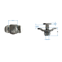 Schraubfitting Edelstahl für Airlineschiene M8 x 30 mm
