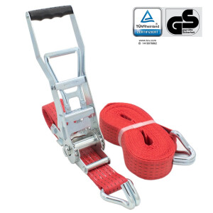 8 x Ergo Spanngurte LC 2500 daN mit Langhebelratsche 8-12 Meter